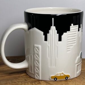 Starbucks New York City Skyline Cab Collector 3D Relief Coffee Mug 2012 16oz